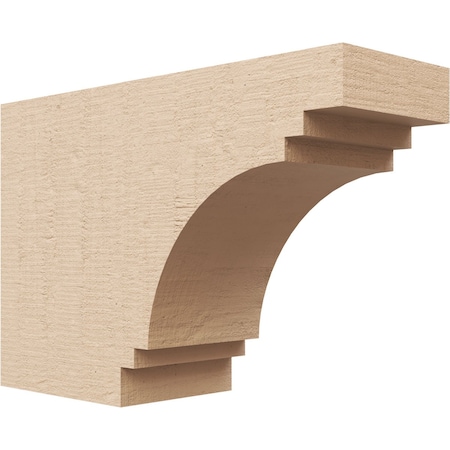 Ekena Millwork 4in. W x 8in. H x 12in. L Pescadero Woodgrain TimberThane Rafter Tail, Primed Tan RFTUR04X08X12PECRCPR